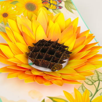 Mother Day Sunflower Card 3D Pop Up Unique Design Whole Creative Art Paper Best Choice Fast Delivery Customized From Vietnam 3