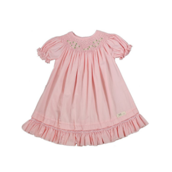 Good Quality Girls Boutique Clothing Hand Smocked For Baby Girl Short Sleeve ODM High Grade Product Vietnam Manufacturer 2