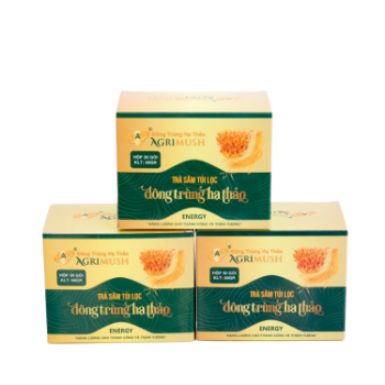 Ginseng And Cordyceps Tea Good Choose Good Health Agrimush Brand Iso Ocop Customized Packaging Made In Vietnam Manufacturer
