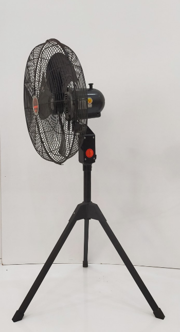 Simple Deluxe Retro Tripod 20 inch Yanfan D20CN Industrial Stand Fan 3 Speeds, Adjustable Height Oscillating Pedestal 4