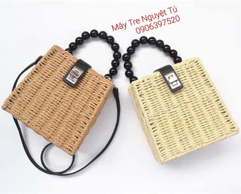 Vietnam Bags Travel Beach Woven Handbag Woven Shoulder Bag Beach Bag Crochet Knit Purse for Women Girl  From Manufacturer Vietnam 5