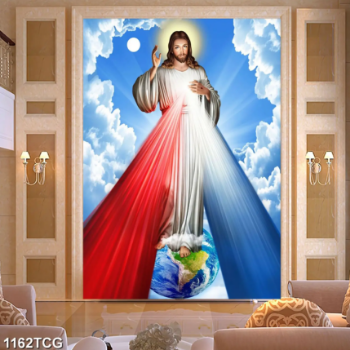 Jesus Painting Religious Canvas Posters Wall Art Buddha Picture 4