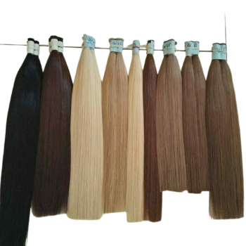 Bulk Human Hair Eco Friendly Products 100% Human Hair Virgin Raw Hair Machine Double Weft Genius Weft 6