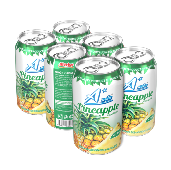 Good Price 2024 Pineapple Fruit Juice Drink 330Ml Anuta Brand Iso Halal Haccp Beverage Packed In Bottle From Vietnam 5