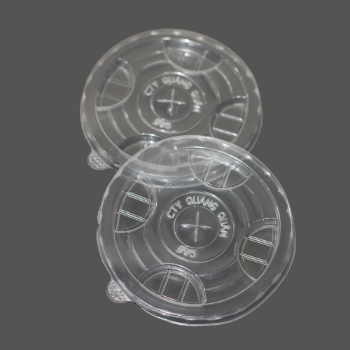 Disposable Plastic PET Plastic Lids Dome Flat Lids Plastic Cup With Lids Transparent Factory Made In Vietnam 3