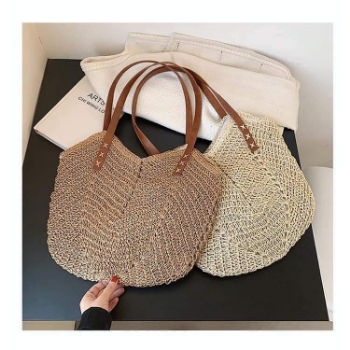 Good Quality in Vietnam Travel Beach Woven Handbag Woven Shoulder Bag Beach Bag Crochet Knit Purse for Women Girl  From Manufacturer Vietnam 8