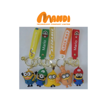 PVC Keychains Cartoon Wall Kids Good Price Custom Packing Made In Vietnam Factory Wholesale Bulk 4