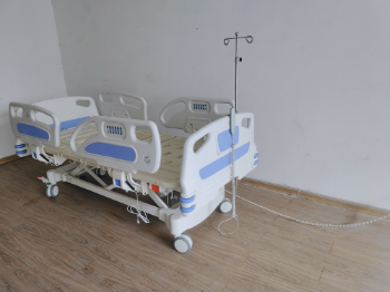 Five Functions Blue Electric Bed Factory Price Hospital New Design Patient Examination Bed Medical Surgery Hospital Equipment 6