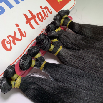 Genius Weft Color 1 Weft Human Hair Extensions Private Label Virgin Hair Beauty And Personal Care Made In Vietnam 3