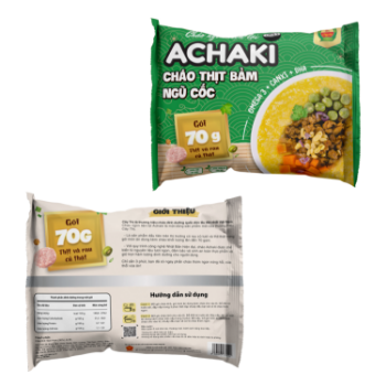 Best Choice Achaki Grounded meat with beans and vegetable instant porridge delicious Wholesale natural color using for baby made in Vietnam 4