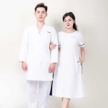 Medical Scrubs Manufacturers Good Quality Dress Exclusive WRAP Stored in Polybag Made in Vietnam Manufacturer 8