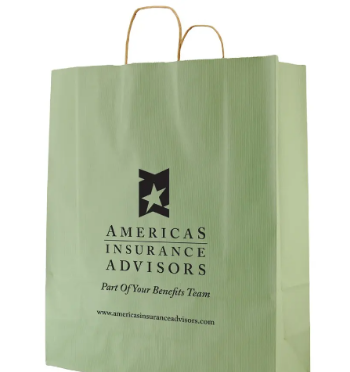 Shopping Paper Bag Eco Friendly With Customized Logo And Color White And Brown Kraft Paper Recycled 3