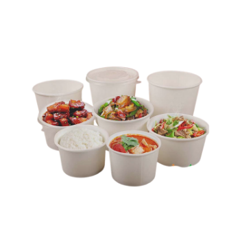 White Bowl Paper 36 Oz/ 1030ml Paper Plates And Bowls Cheap Price Biodegradable Digital Printing Customized Packing Size Factory 1