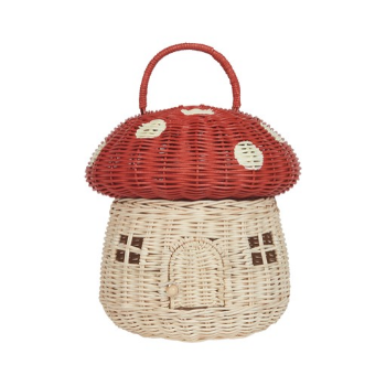 For Kids Wholesale Pretend Play Fairy Tale Rattan Mushroom House Variety of Color Handmade Custom Packaging from Vietnam Artisan 2