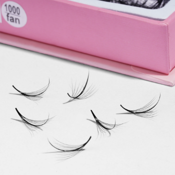  Competitive Price Thin Base Lash Extensions Premade Wispy Spike Fan Lash With Korean PBT Synthetic Mink Silk Natural Black Color Eyelash 6