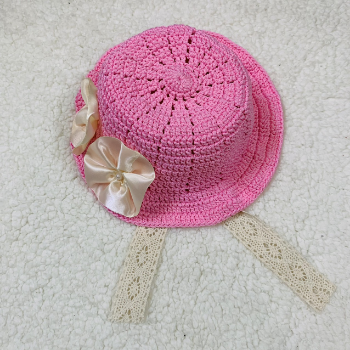 Cotton Bucket Hat Crochet Hat For Baby Girls Fast Delivery Top Favorite Product Soft Yarn Pretty Pattern Packing In Polybag 1