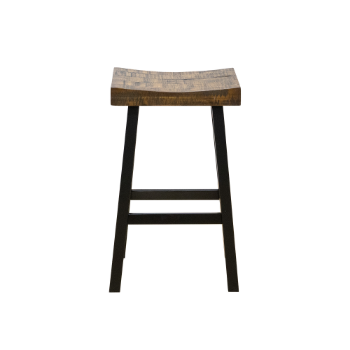 Wooden Counter Stool Rubber Wood Acacia Wood Destructive Coloration+ Black Modern Kitchen/ Dining 5-Layer Cartons From Vietnam 2