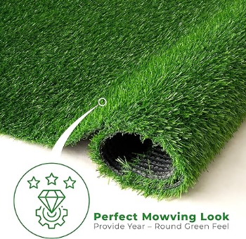 FresGard Rolling 6.5ftx16.5ftx0.7'' Artificial Turf Grass Outdoor Rugs Fake Grass Area Rugs  4