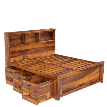 High Quality Wood Bed Durable Home Furniture Vietnam Manufacturer 8