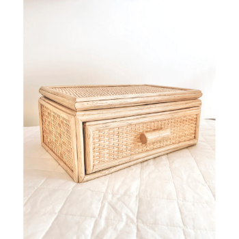 OEM Handcrafted Rattan Hot Sale High Quality Rattan Jewelry Box with Mirror OEM Handcrafted Rattan Kids Bedroom Furniture from Vietnam Manufacturer 2