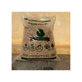 New Wood Pellets 15kg Bags Tons Acacia Pine Eucalyptus Wooden Pellets plus a1 10mm - 40mm Length Mixed Wood 3