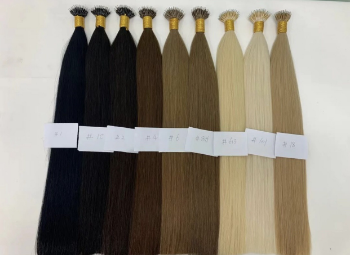 Nano Tip Ring Human Hair Extensions High Quality 100% Human Hair Virgin Raw Hair Machine Double Weft 8