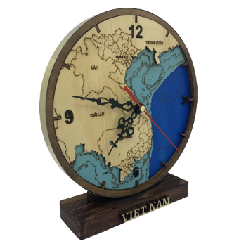 Desktop Clock Good Price Wooden Table Clock For Desk Use Customized Packaging From Vietnam Product Wholesale Low Price 4