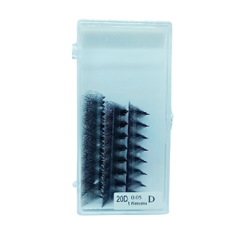 Best Supplier High Quality Professional Pre Made Fan Eyelashes 20D Matte Black Pointy Base from Vietnam  6