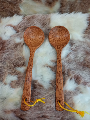 The New Spoons Of Food Make From Wooden Coconut Set Dark Brown All Seasons Made In Vietnam Manufacturer 3