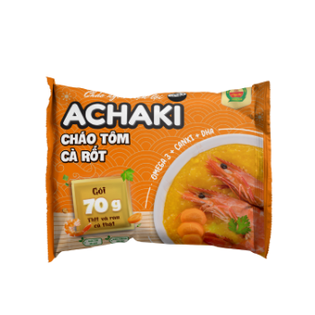 Achaki Shrimp and carrot instant porridge Reasonable Price no added color using for baby made in Vietnam 3