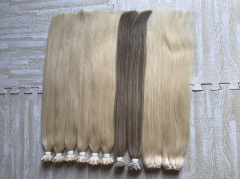 Flat Tip Hair extensions human hair from Vietnamese hair Supper double drawn quality 3