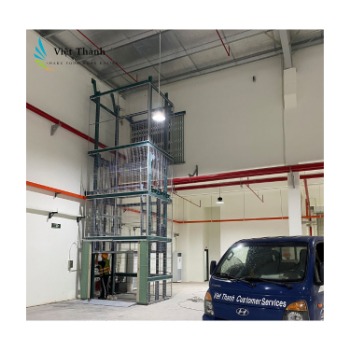 Cargo Lift With Four Posts VTE - 2 Hot Selling Product Hydraulic Cargo Lift Goods Elevator Lifting Equipment In Warehouse 2