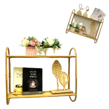 High-grade natural rattan wall shelves are convenient in interior layout 4