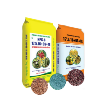 NPK 17.5.16+6S+TE Dap Fertilizer High Quality  Fertility Supplements For Plants Custom Packing  Made In Vietnam Manufacturer 8