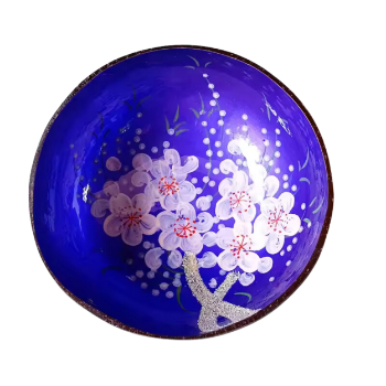 Polished Blue Mother Of Pearl Inlaid Coconut Bowl Wholesale from 100% natural best price made in Vietnam 8