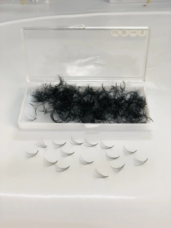 Lashes - Loose Pre made Wispy 5D Handmade synthetic hair with custom logo Best packaging Best pri angel eyelashes 6