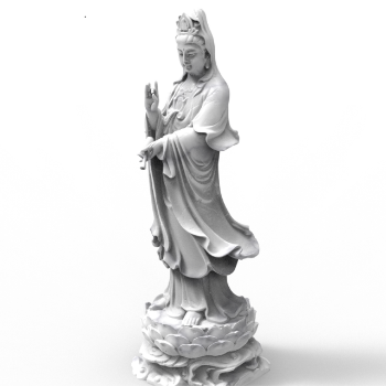 Best Price Stone Guan Yin Buddha Statue Natural Stone Religious Decoration Packed Styrofoam Box Made In Vietnam Manufacturer 2