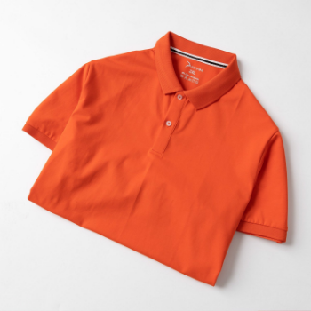 Wholesale Low MOQ 200 Factory price Hot Selling orange Polo Shirts Short Sleeve Casual Fashion Apparel for all seasons 1