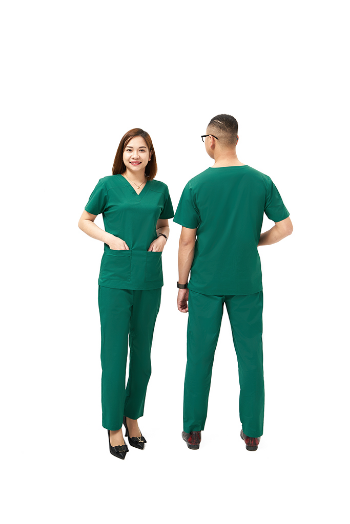 Hospital Uniforms Medical Scrubs Good price Set Stylish WRAP Stored in a Polybag Vietnam Manufacturer 4