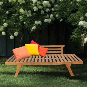 High Quality Day Bed Factory Price Outdoor Furniture Patio Furniture Wooden Bed For Garden Vietnam Manufacturer 6