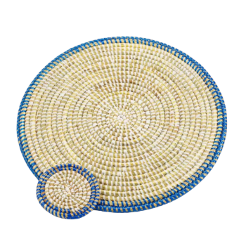 Woven Seagrass Placemat Suitable for cups, plates and wall decor basket wholesale Handwoven in Vietnam 4