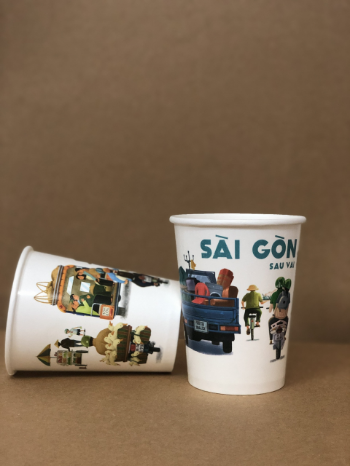 Paper Cups With Printed (16 OZ - 480 Ml) Paper Cups Recyclable Customized Packing Size & Logo In Carton Vietnam Manufacturer  5