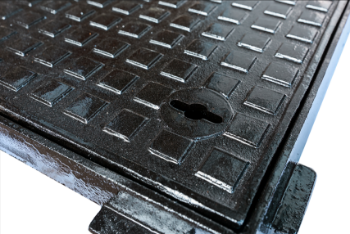 Manhole casting iron Municipal road nodular cast iron manhole cover settlement prevention 800*900 garage rain grateunderground 1