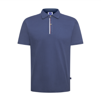 Cotton Spandex Regular-Fit Polo Shirt with Contrasting Tape on the Placket Men Polo Shirts New Arrival Polo Shirts For Men 12