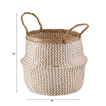 Multifunction Belly Storage Handicraft Rattan Indoor Sustainable Household Basket Standing Competitive Price Supplier From Vietnam Manufacturer 1