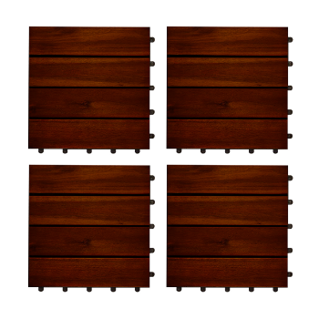 Good Price Hardwood Deck Tiles 4 Slats From Vietnam Manufacturer Customization Hard Wood Outdoor Carton Box Packaging 2