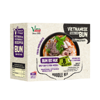 Bun Bo Hue Spicy Beef And Pork Noodle Kit Soup Vianco Delicious Cooking Time 10 Minutes Iso 22000 2018 Bag Vietnam Manufacturer 7