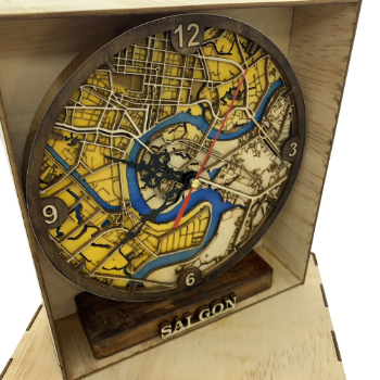 Quy Nhon Desktop Clock Good Price Art Decor For Desk Use Hot Selling Customized Packaging Made In Vietnam Manufacturer 4