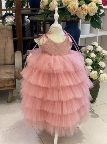 9 - Layer Luxury Princess Dresses Variety Beautiful Color High Quality using for Baby Girl Pack In Plastic Bag Made in Vietnam Manufacturer 4