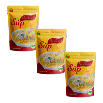 Pig brain macaroni soup with carrot High Specification fresh ingredients ready to eat packing in bag from Vietnam Manufacturer 4